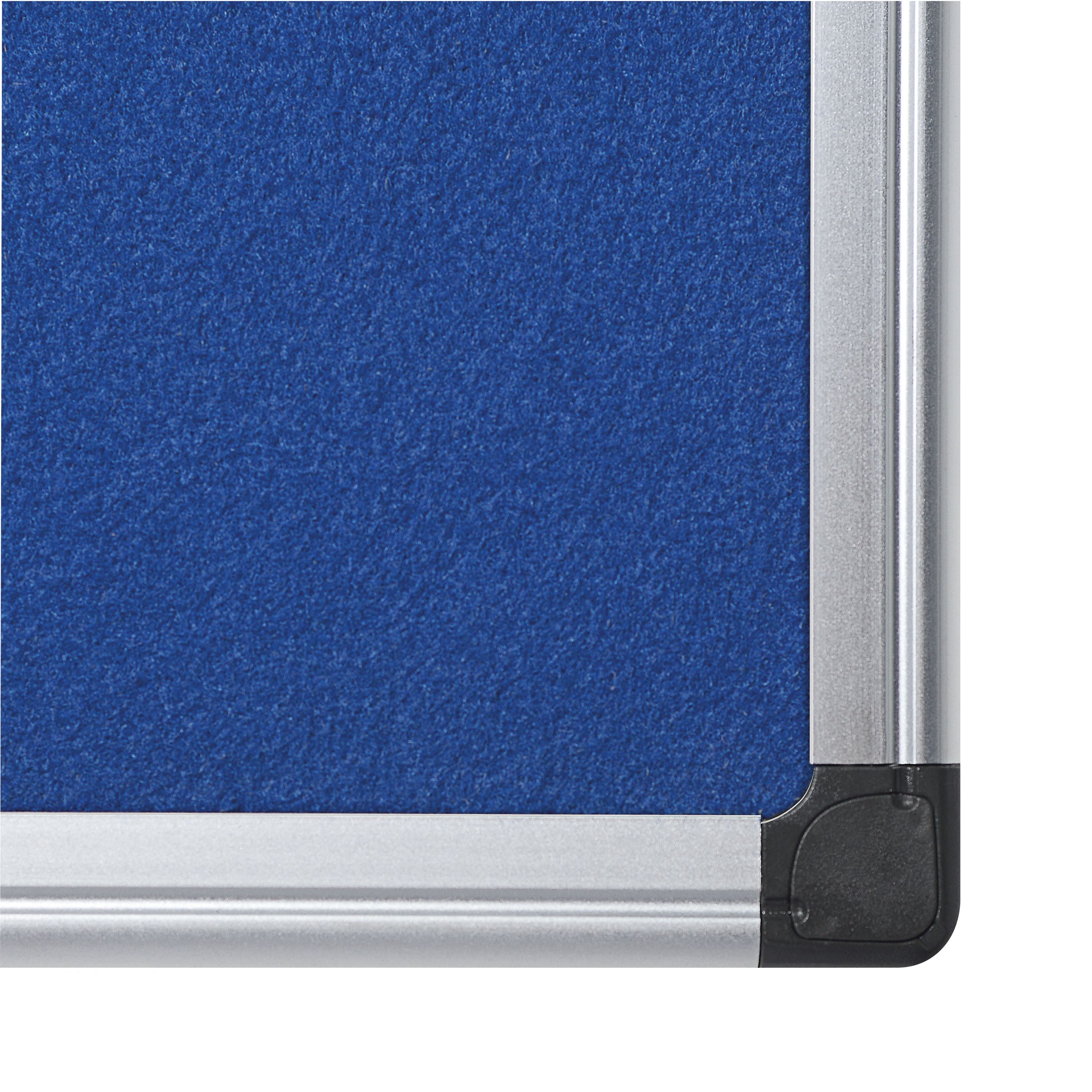Bi-office Aluminium Trim Felt Notice Board 1200x900mm Blue Fa0543170-999