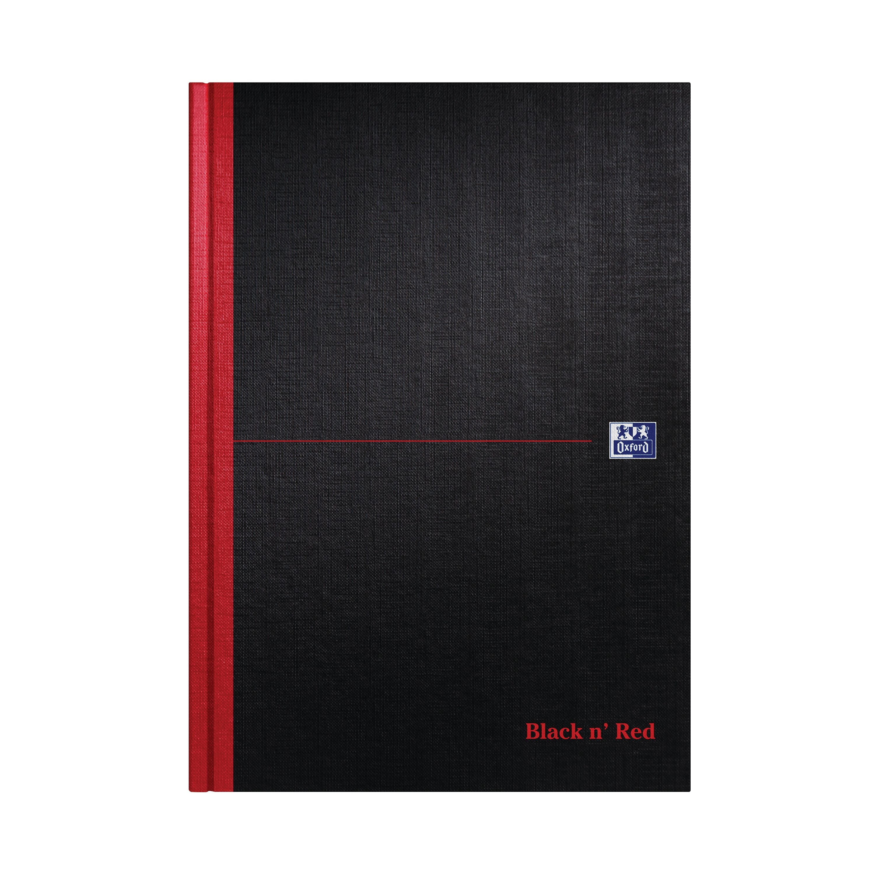 Black N Red Casebound Hardback Notebook Ruled 192 Pages A4 Plus 2 Foc – (Pack of 5)