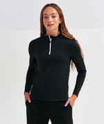 Tri Dri Womens Recycled Long Sleeve Brushed Back Zip Top - TR121 - thumbnail 1