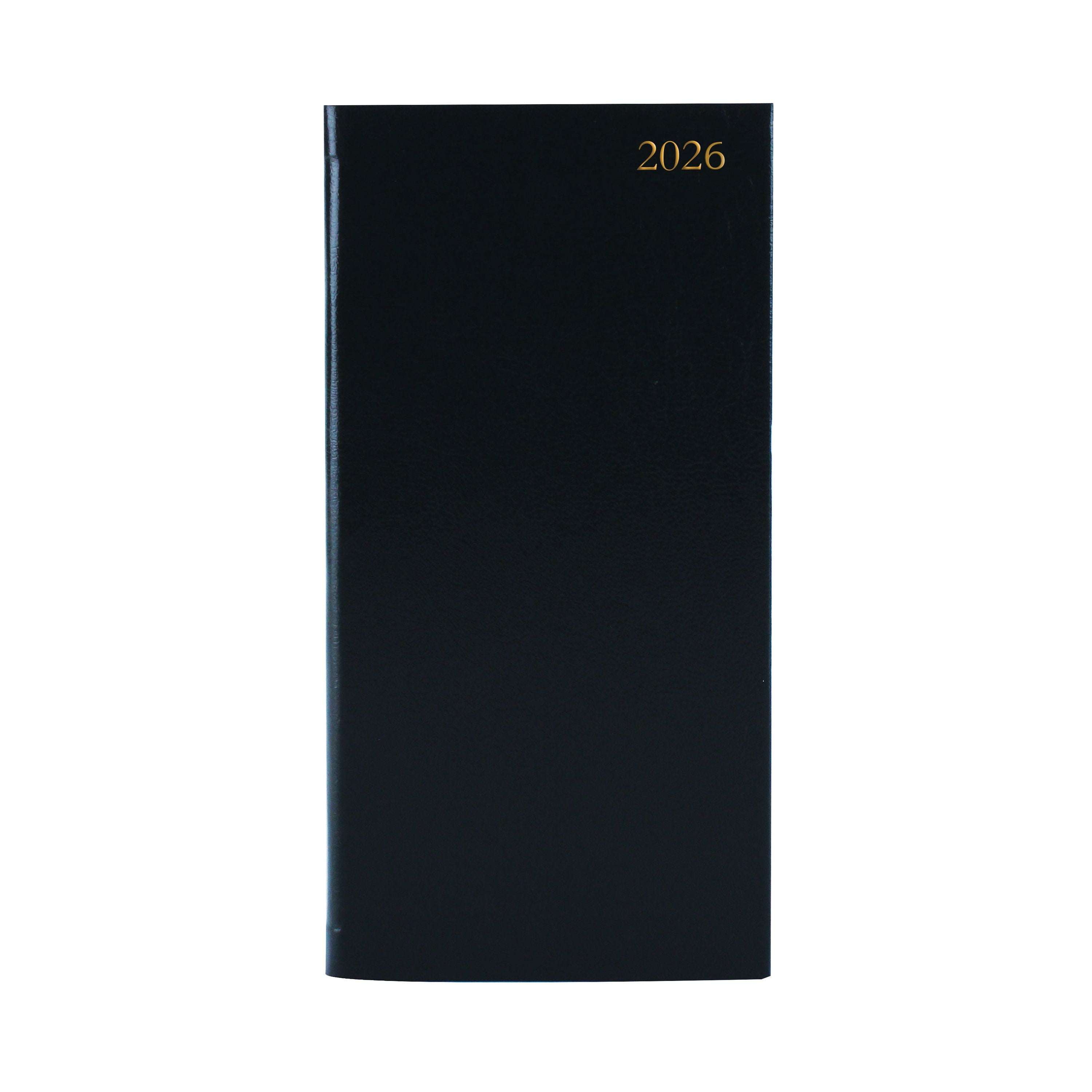 5 Star Slim Desk Diary Portrait Week To View Black 2026 Kf1bk26
