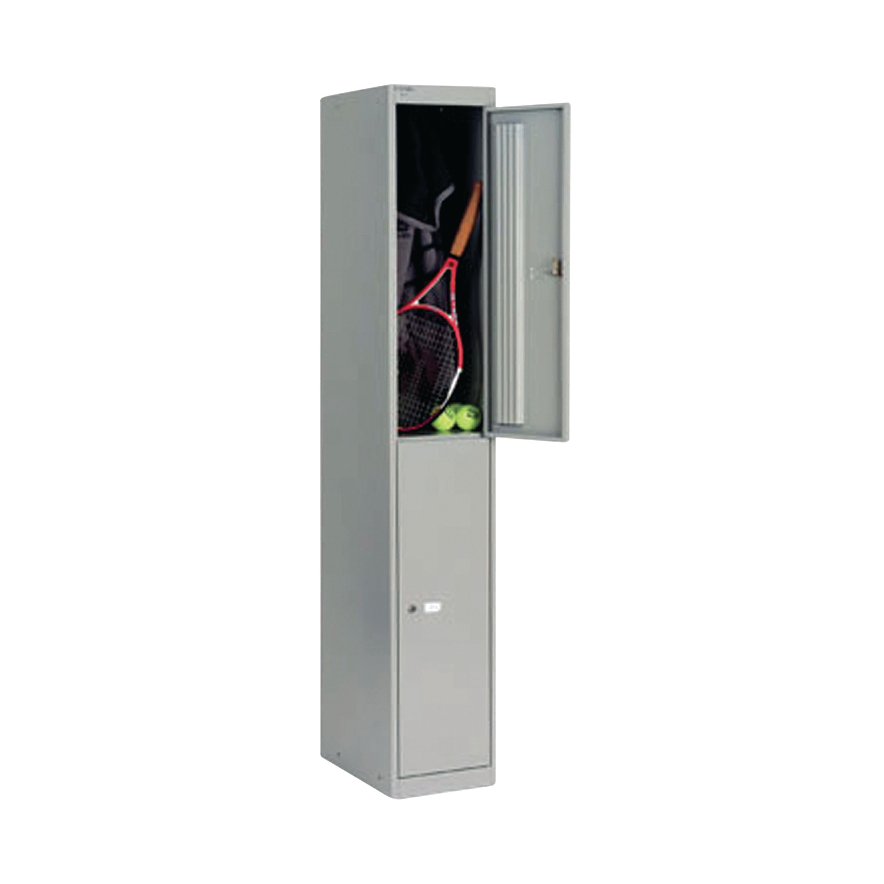 Bisley 2 Door Locker 305x457x1802mm Goose Grey Clk182 Goose