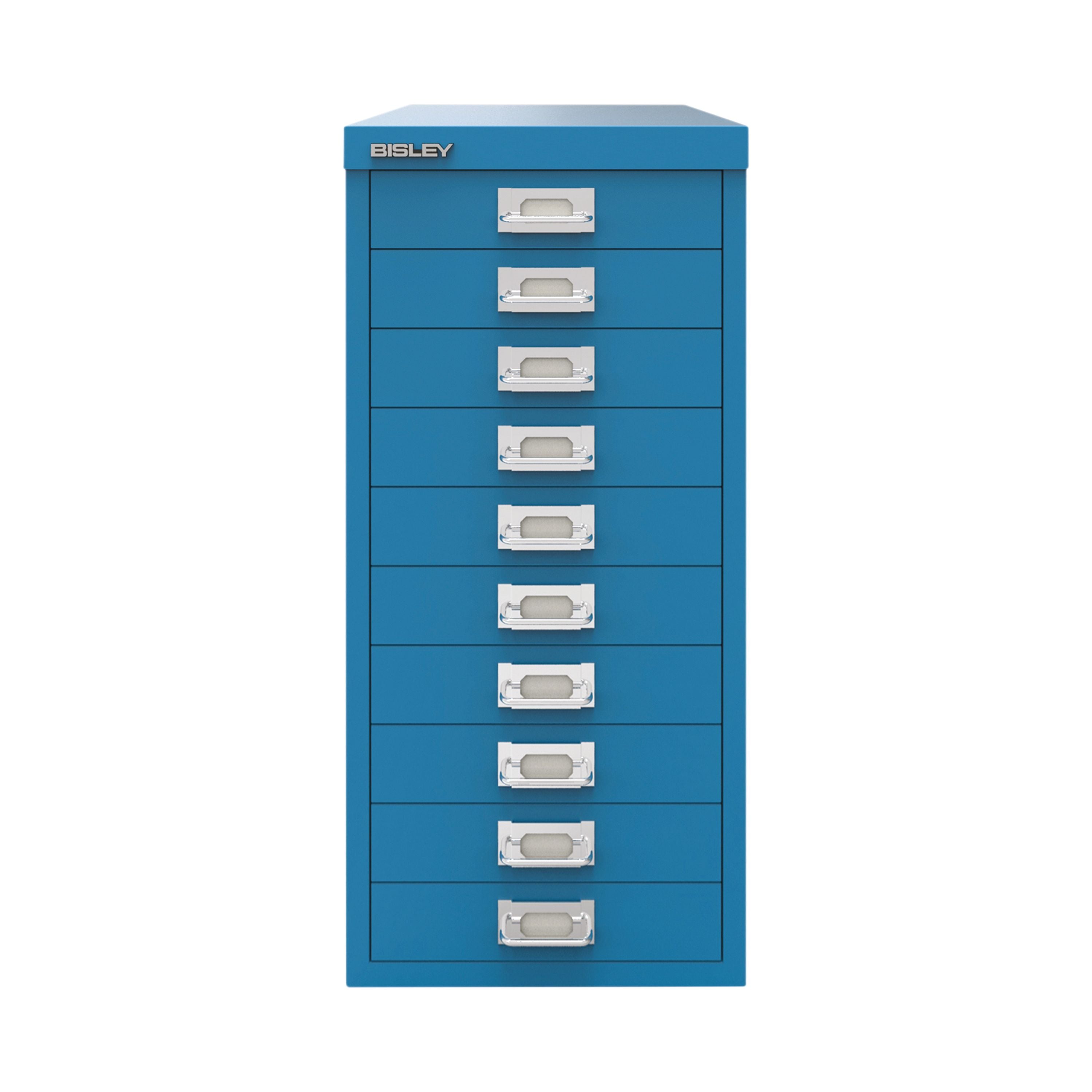 Bisley 10 Multidrawer Cabinet 279x380x590mm Azure Blue By78740