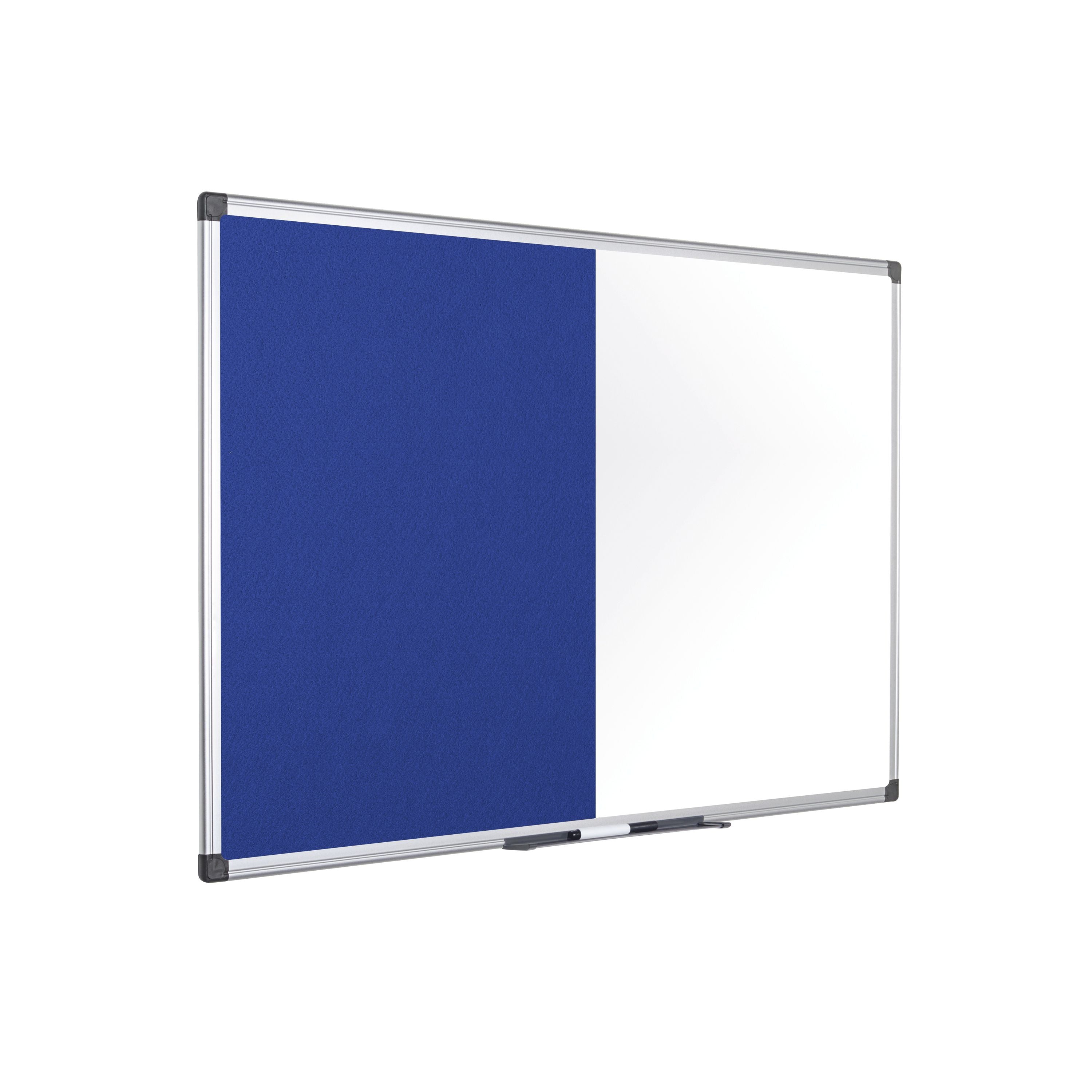 Bi-office Maya Combination Board Blue Felt/drywipe Surface 120x90cm Xa0517170