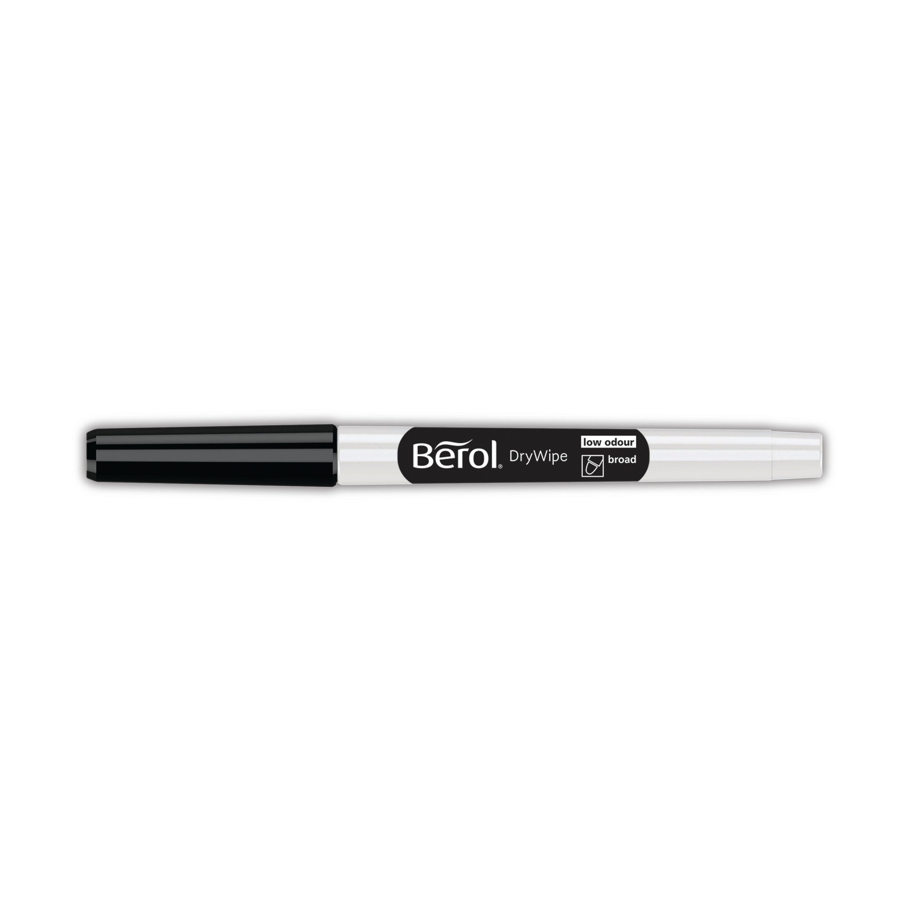 Berol Drywipe Marker Broad Black – (Pack of 192)