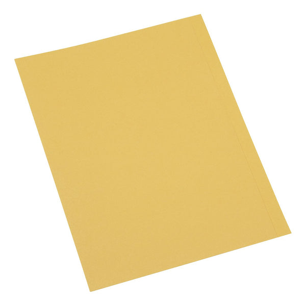 5 Star Office Square Cut Folder Recycled 250gsm A4 Yellow - (Pack of 100)