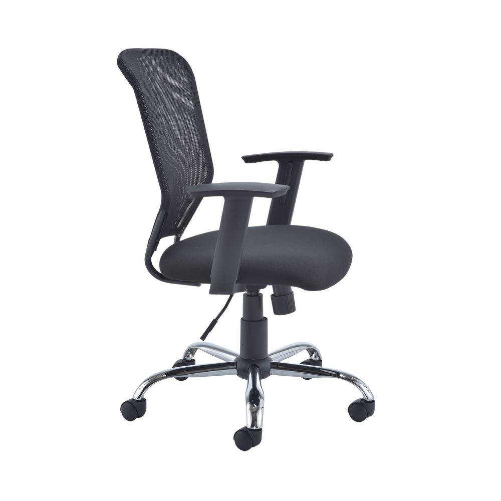First High Back Task Chair 600x600x940-1030mm Mesh Back Black Kf74832