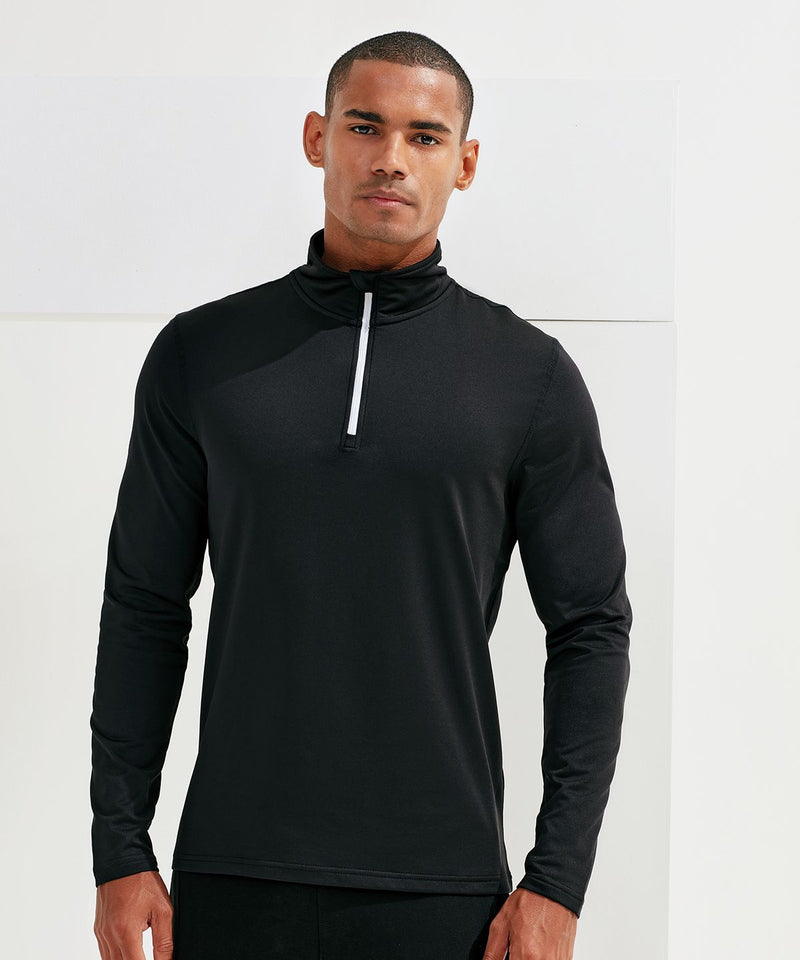 Tri Dri Recycled Long Sleeve Brushed Back Zip Top - TR111