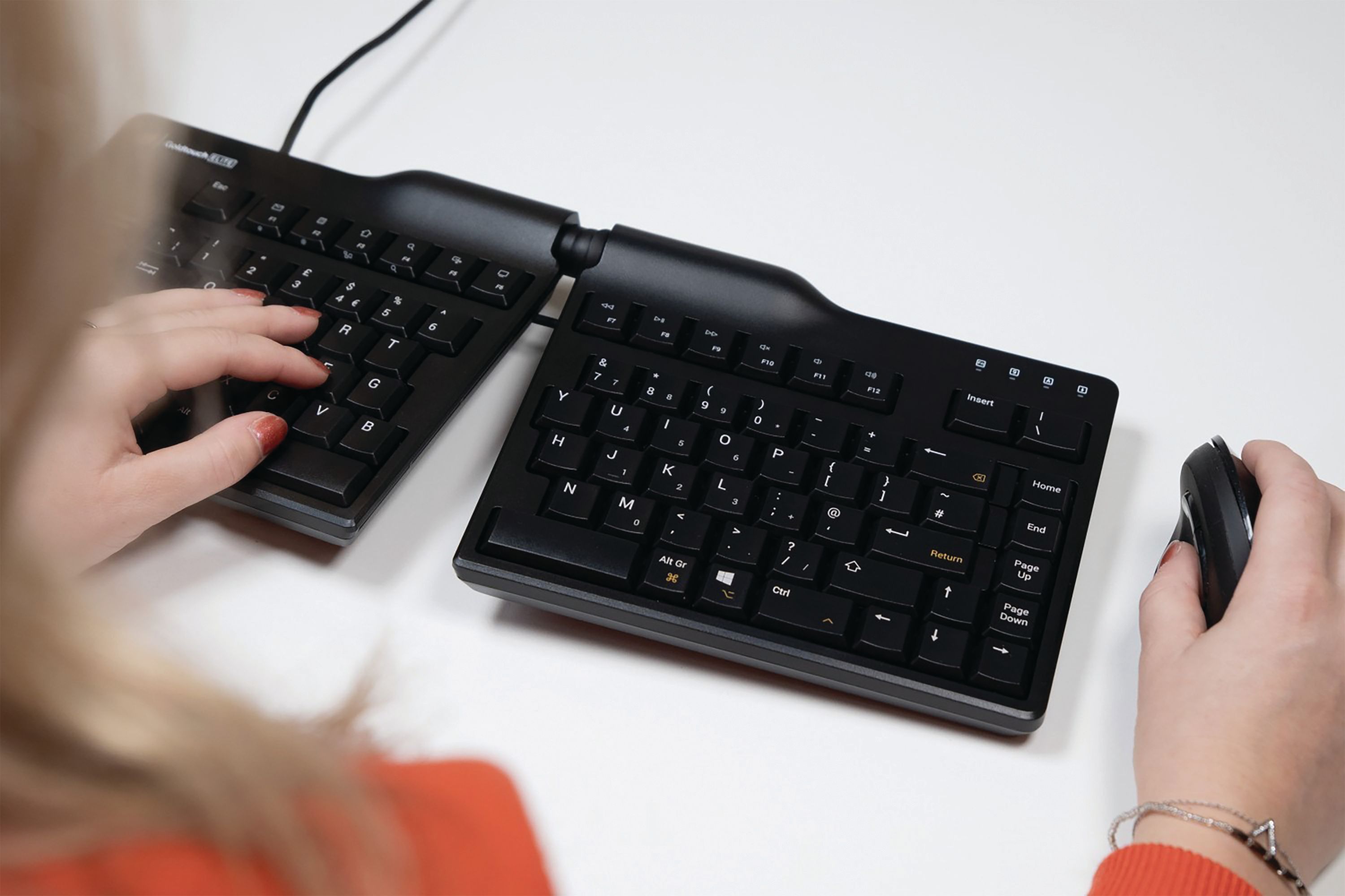 Bakkerelkhuizen Goldtouch Elite Ergonomic Split Keyboard Black Bnegtebuk