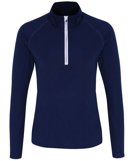 Tri Dri Women'S Long Sleeve Performance Zip - TR120