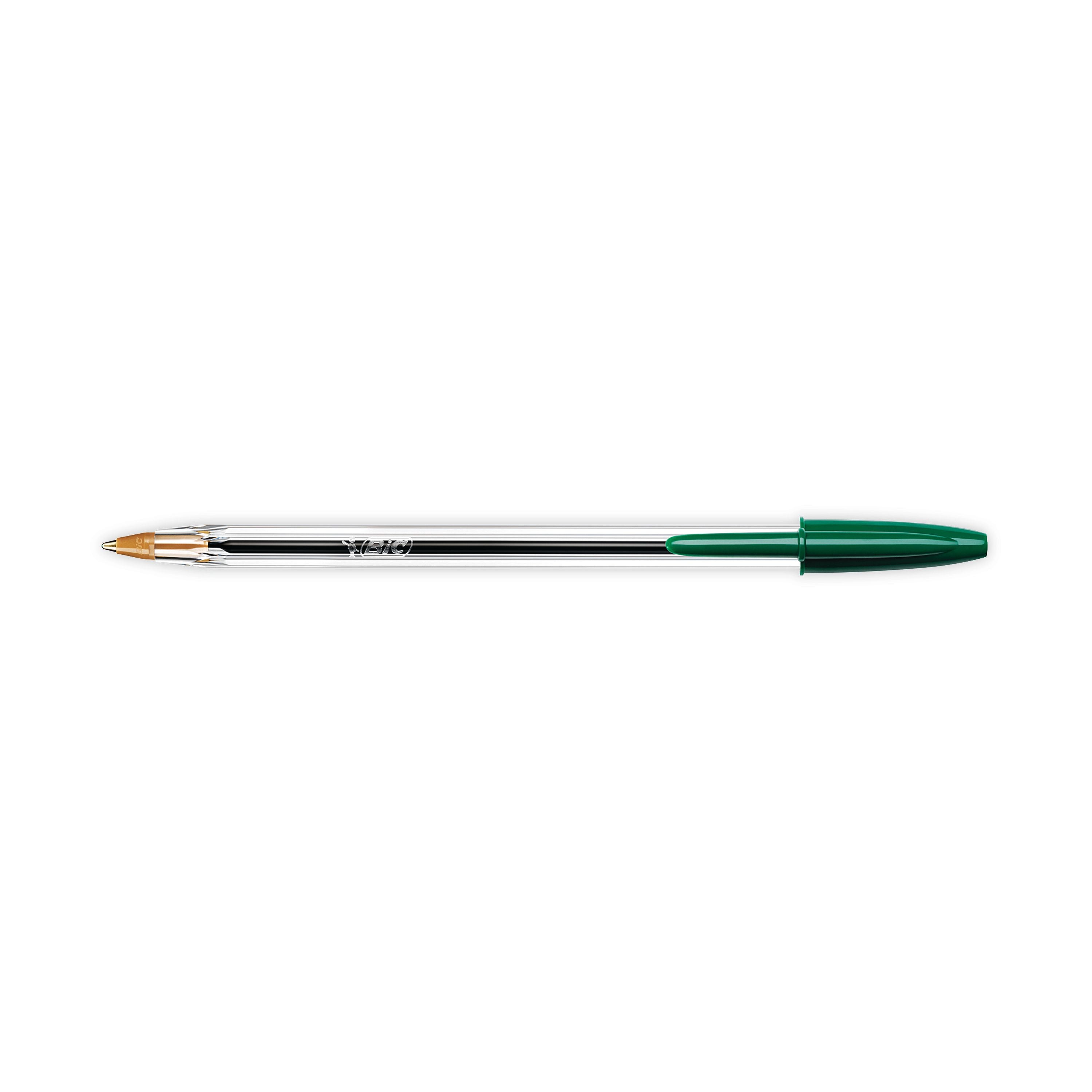 Bic Cristal Ballpoint Pen Medium Green – (Pack of 50)