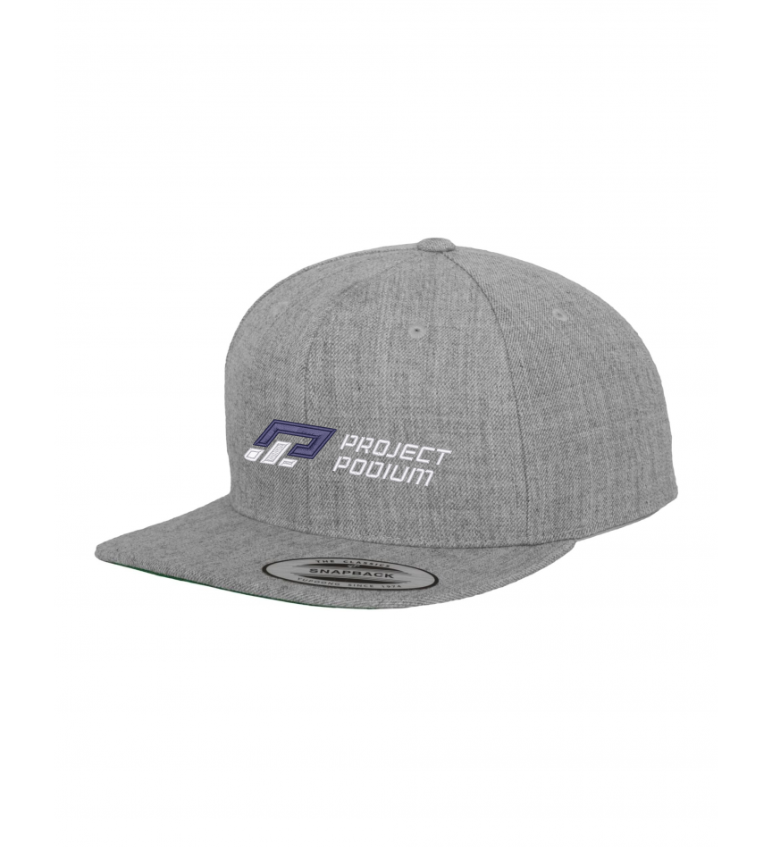 Fergus Barlow Snapback Cap Heather Grey