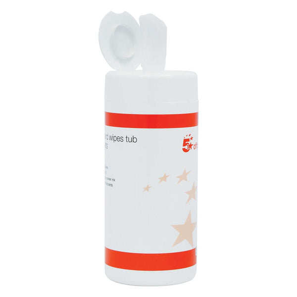 5 Star Office Drywipe Wet Wipes (pack Of 100)