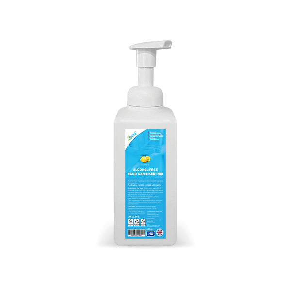 2work Hand Sanitiser Rub Alcohol-free Foaming 600ml Bottle 2w11365
