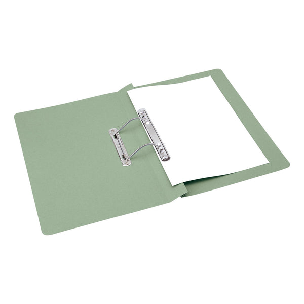 5 Star Office Transfer Spring File Mediumweight 285gsm Capacity 38mm Foolscap Green  (Pack of 50)