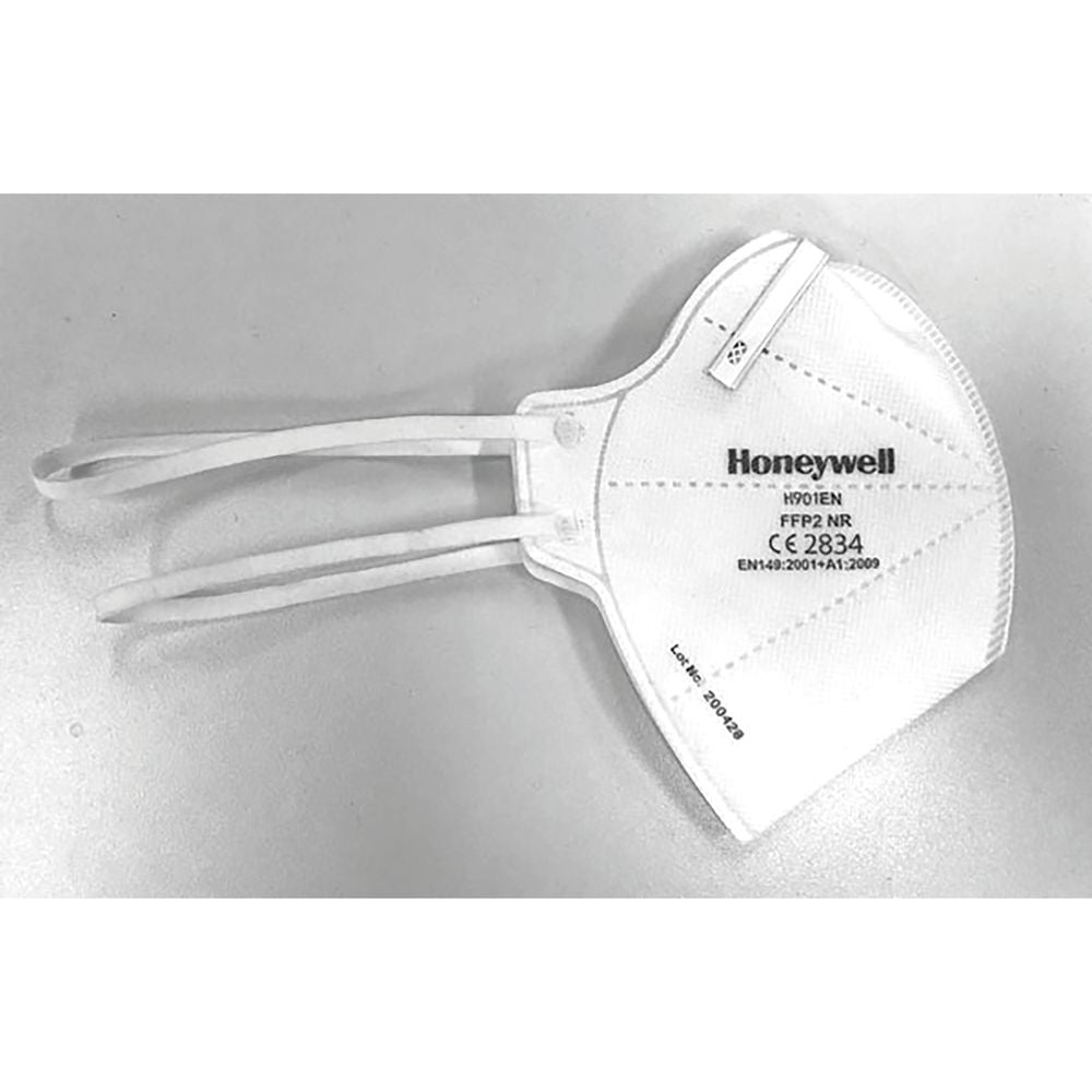 Honeywell H901en Fold Flat Disposable Particulate Respirator Ffp2 Nr (pack Of 50) Hwdf100h901ffp2