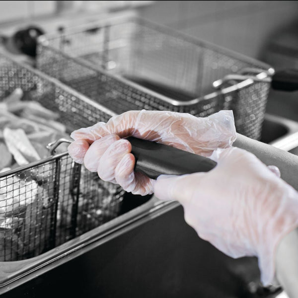 HPC Healthline Shield Vinyl Powder-free Gloves Small Clear  (Pack of 100)