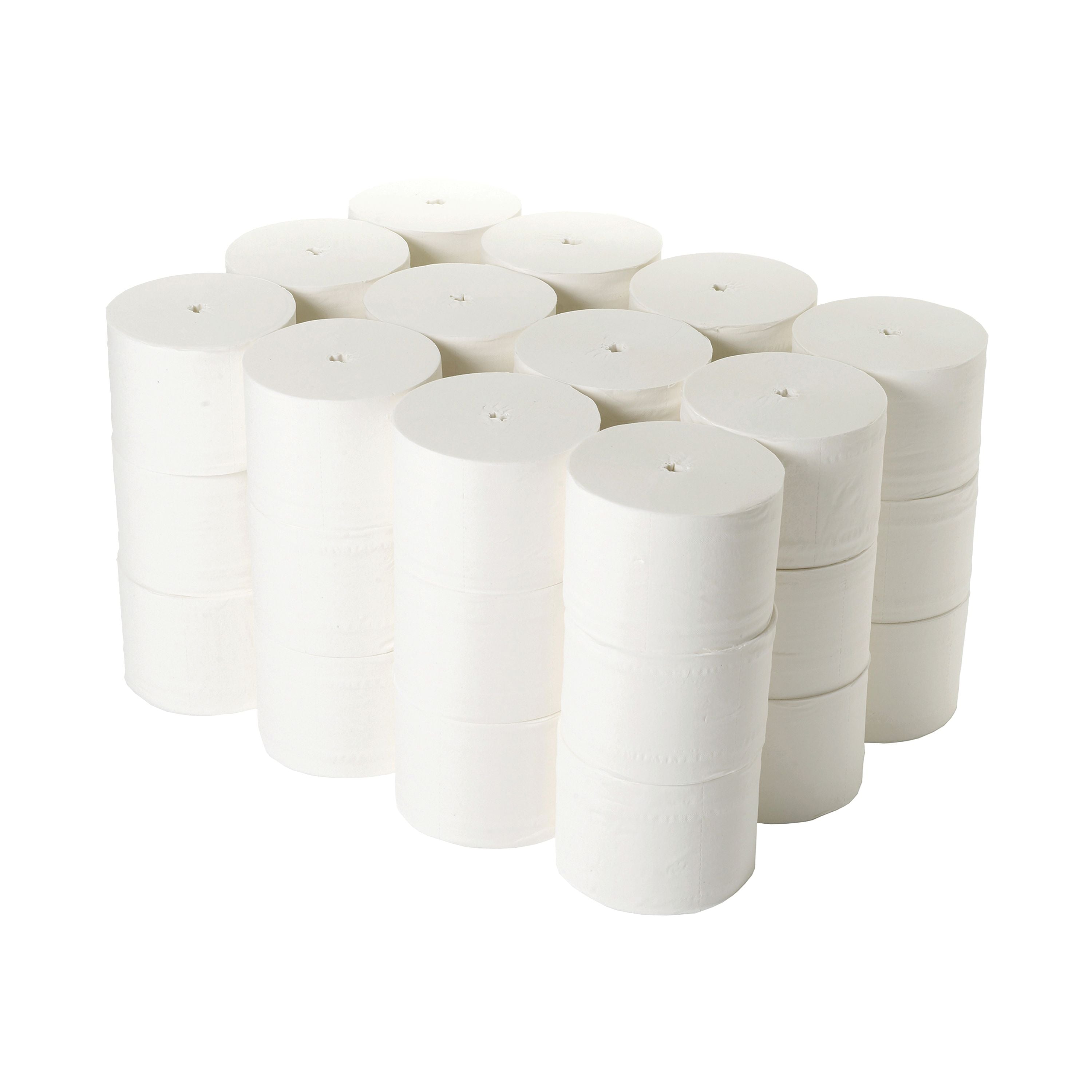 2WORK Micro Twin Coreless Toilet Rolls 800 Sheets – (Pack of 36)