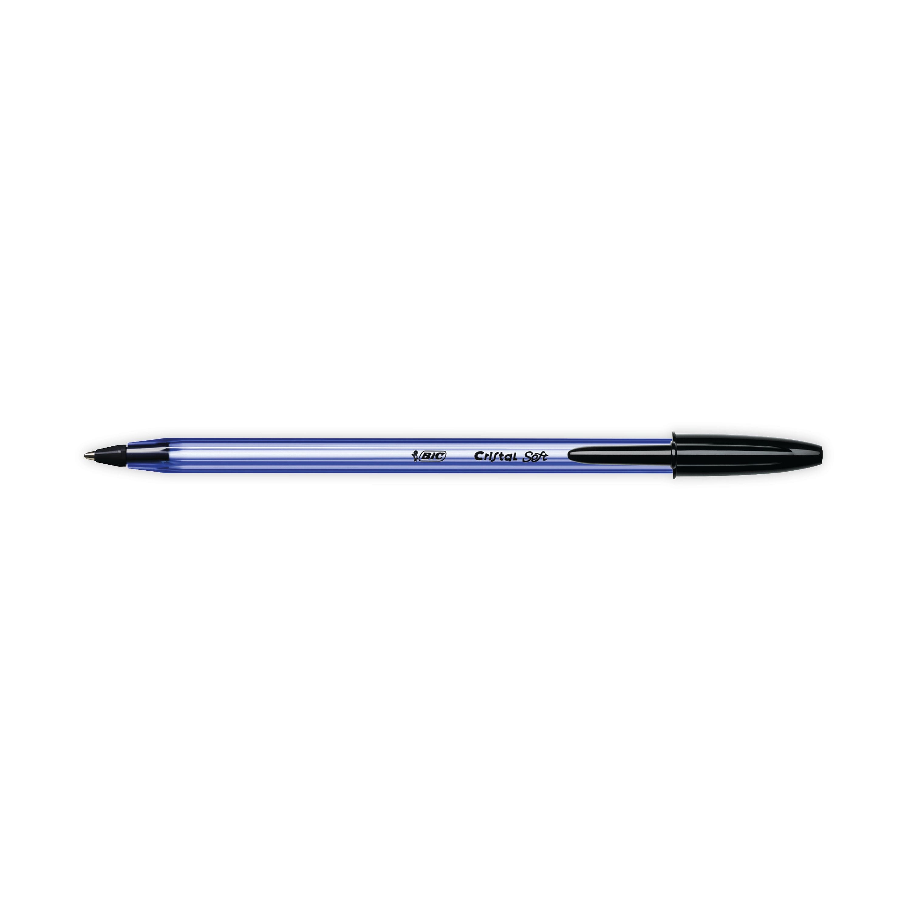 Bic Cristal Soft Ballpoint Pen Medium Black - (Pack of 50)
