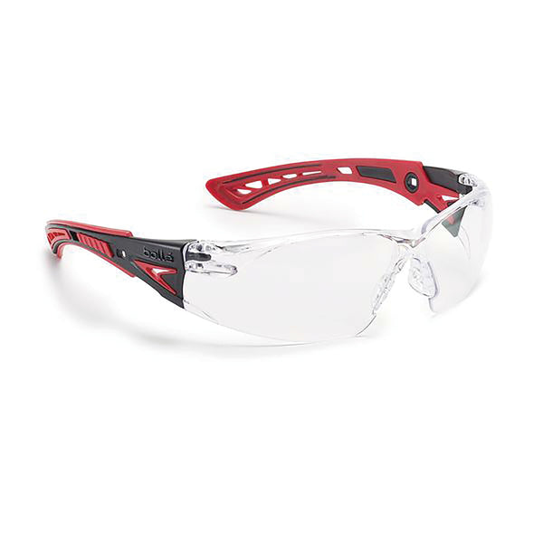 Bolle Safety Glasses Rush Go Green Platinum Clear (pack Of 20) Bopssrusp073