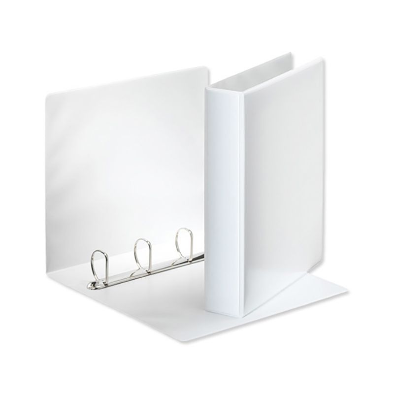 5 Star Office A4 Presentation Ring Binder Polypropylene 38mm 4d-ring White – (Pack of 10)