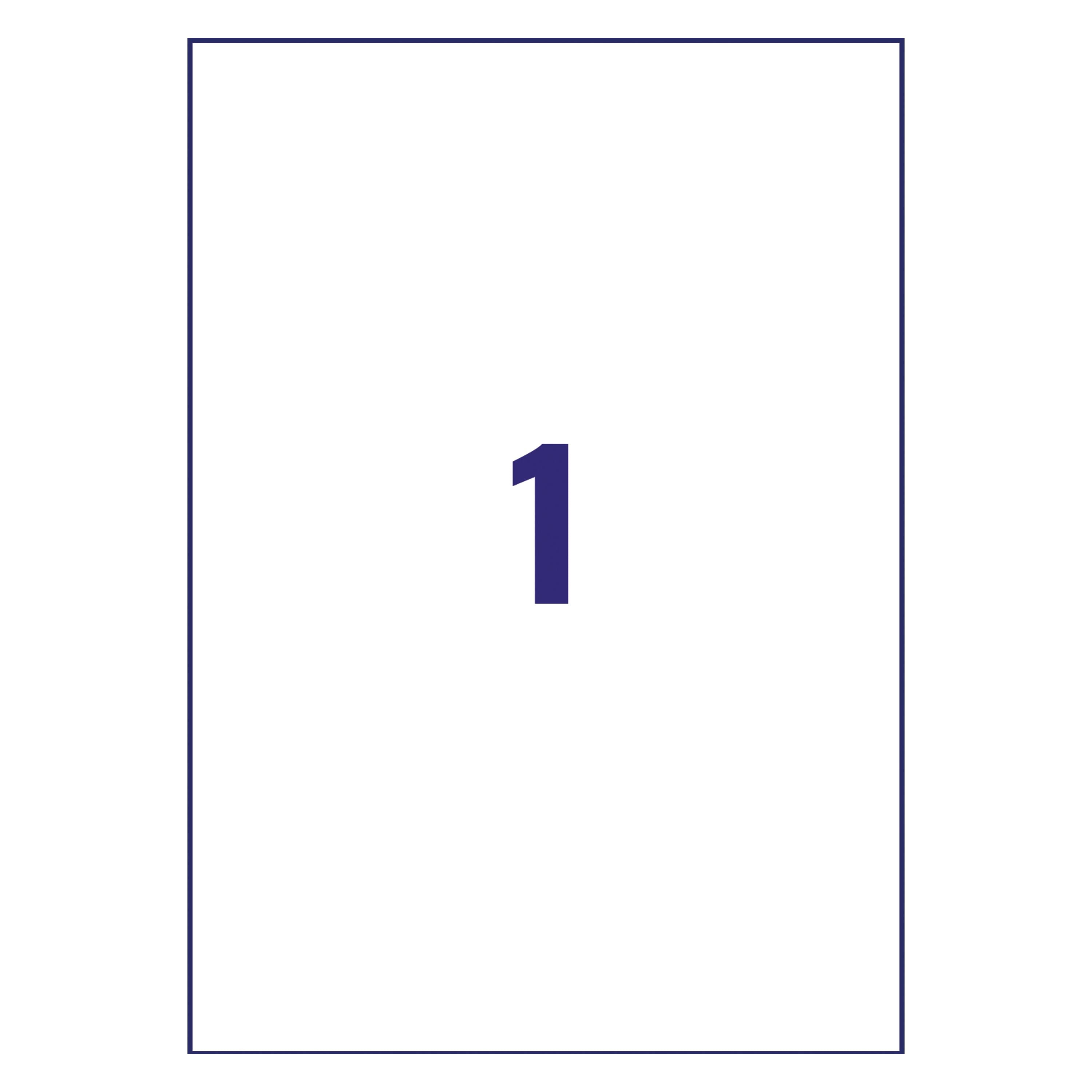 Avery Ultra Resistant Labels 210x297mm – (Pack of 20)