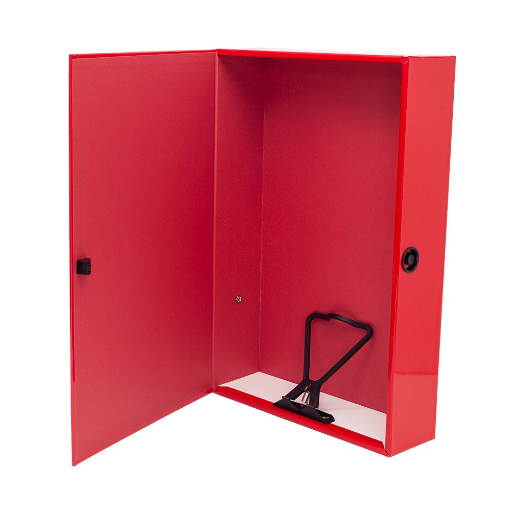 5 Star Office Box File Foolscap Red – (Pack of 5)