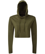 Tri Dri Women's Cropped Hooded Long Sleeve T-Shirt - TR088 - thumbnail 4