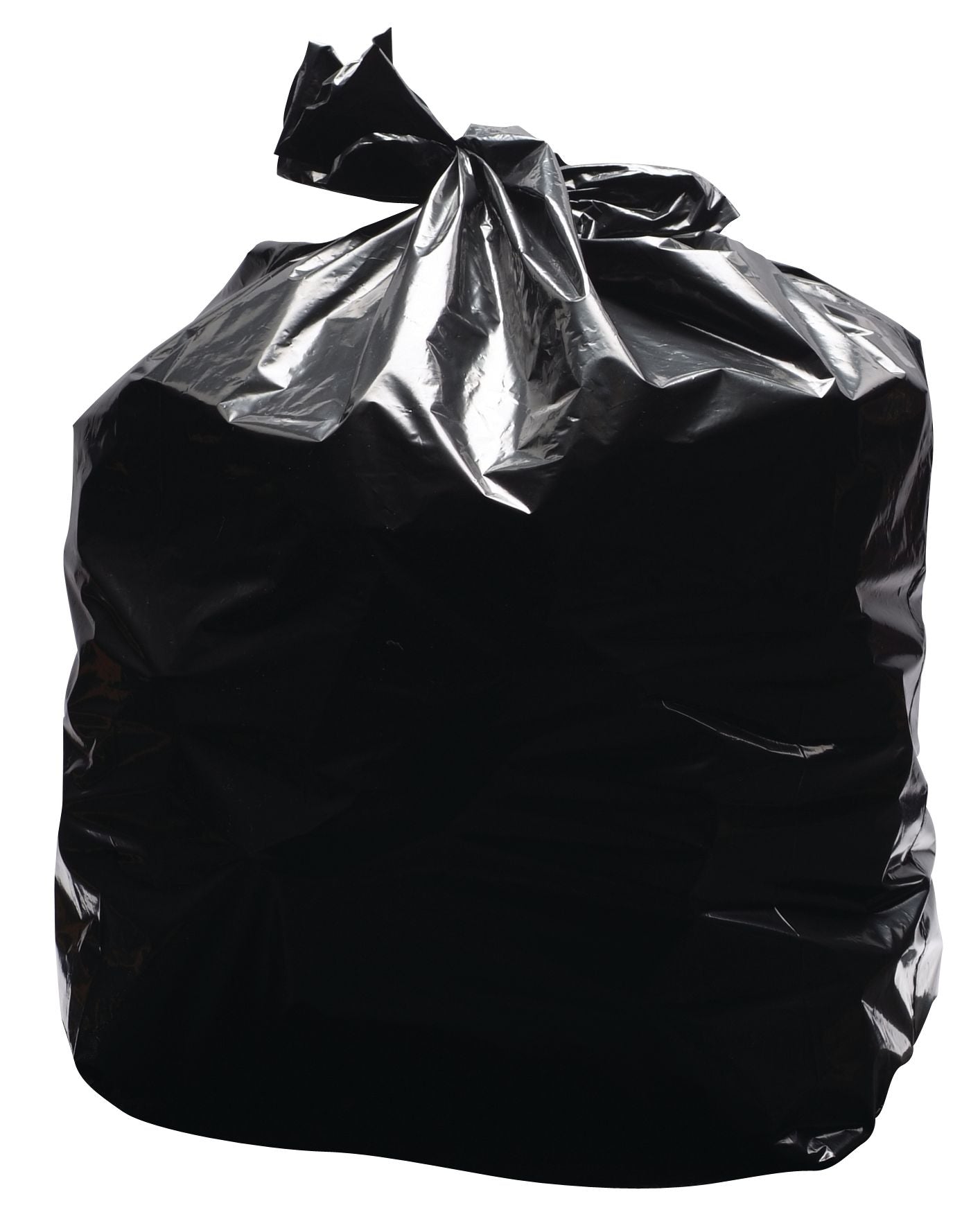 2WORK Light Duty Refuse Sack Black 457x725x950mm – (Pack of 200)