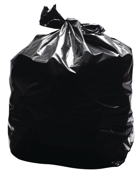 2WORK Light Duty Refuse Sack Black 457x725x950mm  (Pack of 200)
