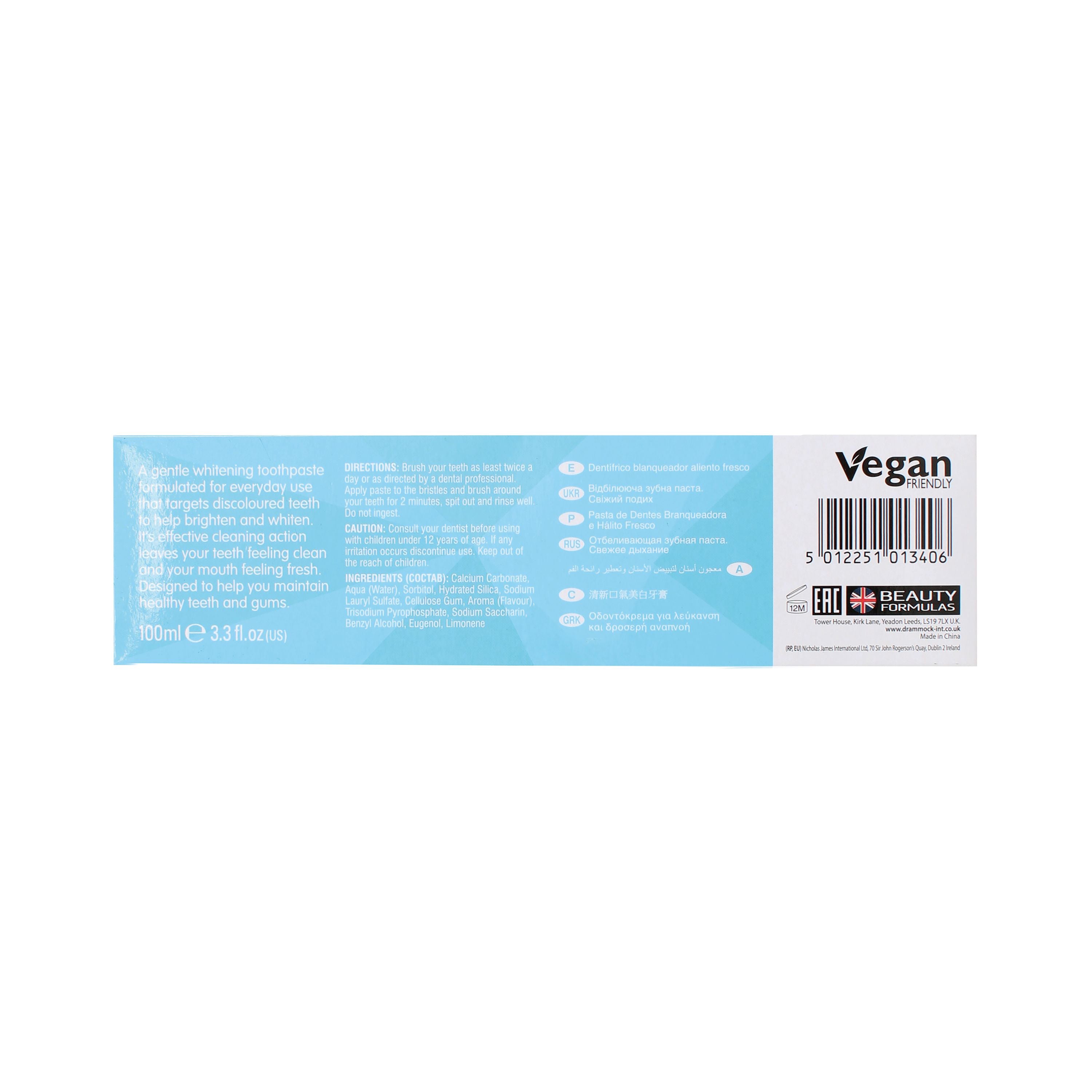 Beauty Formulas Freshbreath Whitening Toothpaste/Tooth Brush – (Pack of 12)
