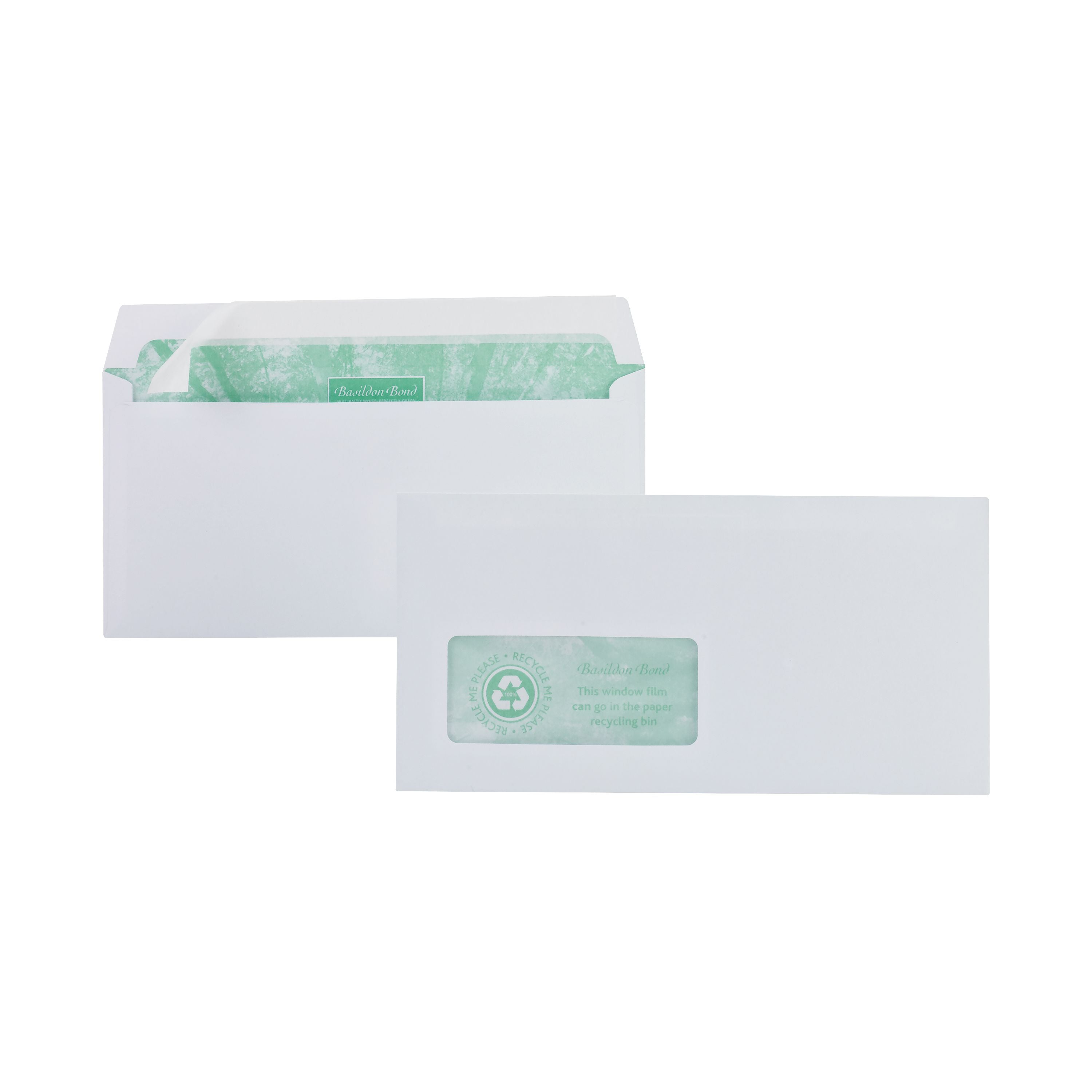 Basildon Bond Dl Wallet Envelope Window White – (Pack of 500)