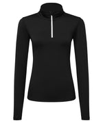 Tri Dri Womens Recycled Long Sleeve Brushed Back Zip Top - TR121
