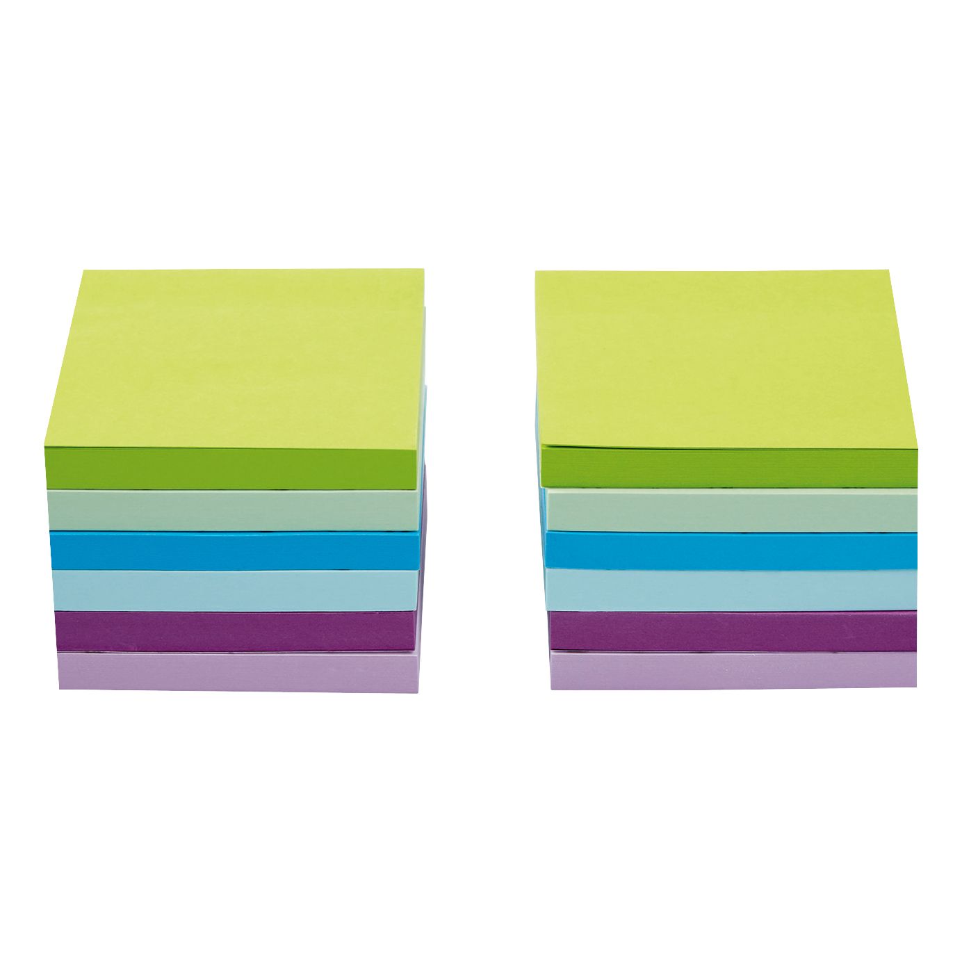 5 Star Sticky Notes Removable Neon/Pastel – (Pack of 12)