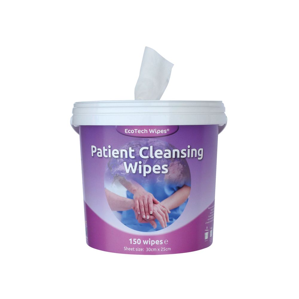 Ecotech White Patient Cleansing Wipes (pack Of 150) Ebpc150