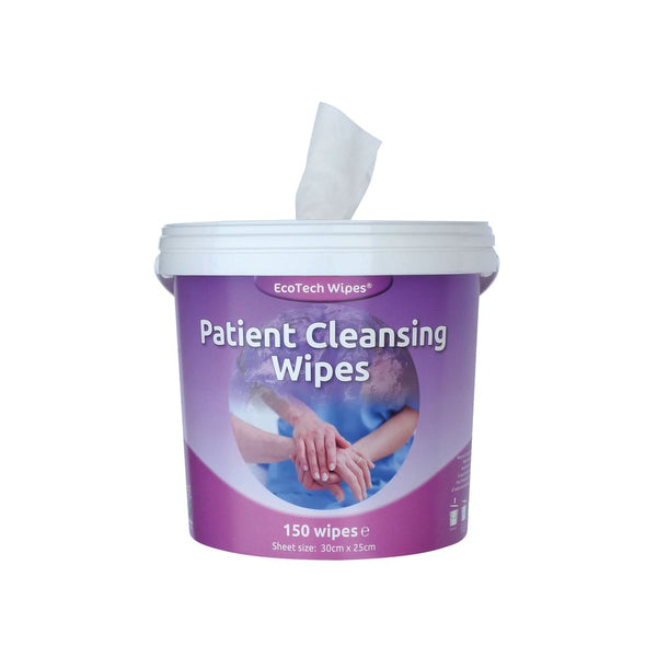 Ecotech White Patient Cleansing Wipes (pack Of 150) Ebpc150