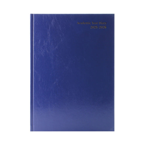 5 Star Academic Diary Week To View A5 Blue 2025-2026 Kf3a5abu25