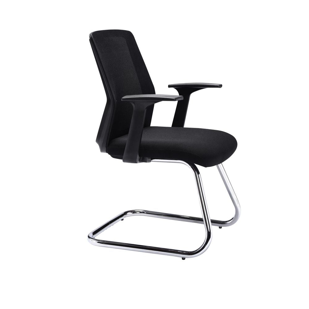 First Jemini Denali Visitor Chair 600x580x890mm Black Kf70061