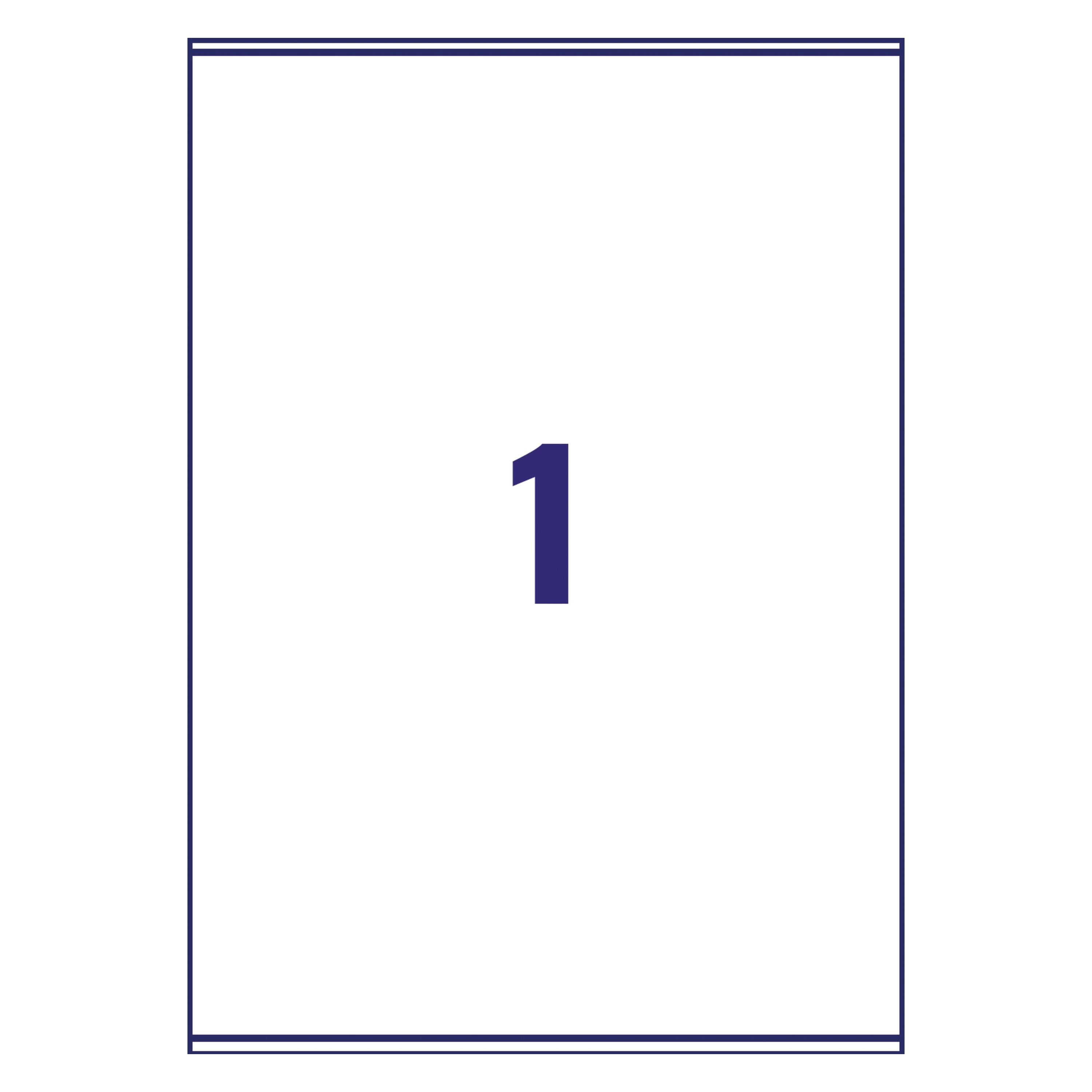Avery Inkjet Label 199.6x289.1mm 1 Per Sheet White J8167 – (Pack of 100)