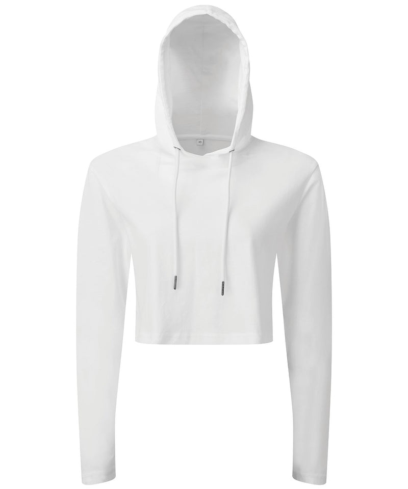 Tri Dri Women's Cropped Hooded Long Sleeve T-Shirt - TR088