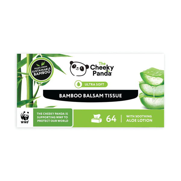 Cheeky Panda Bamboo Balsam Tissues 64 Wipes (pack Of 12) Balstx12