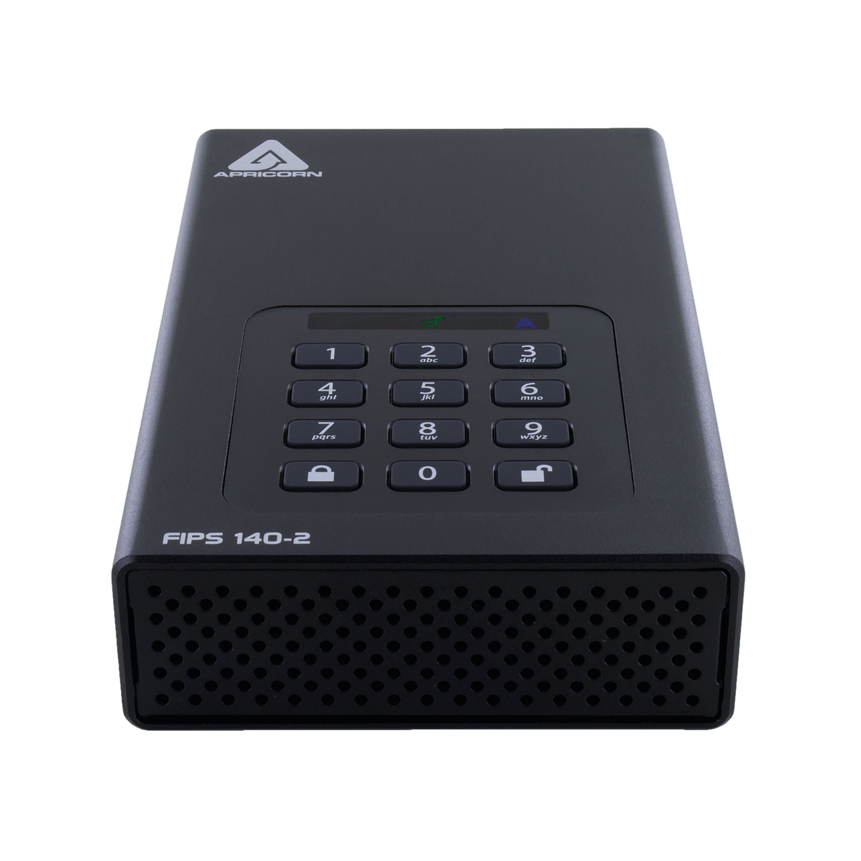 Apricorn Aegis Padlock Dt 256-bit Aes-xts Encryption External Hard Drive 8tb Adt3pl256f8000em