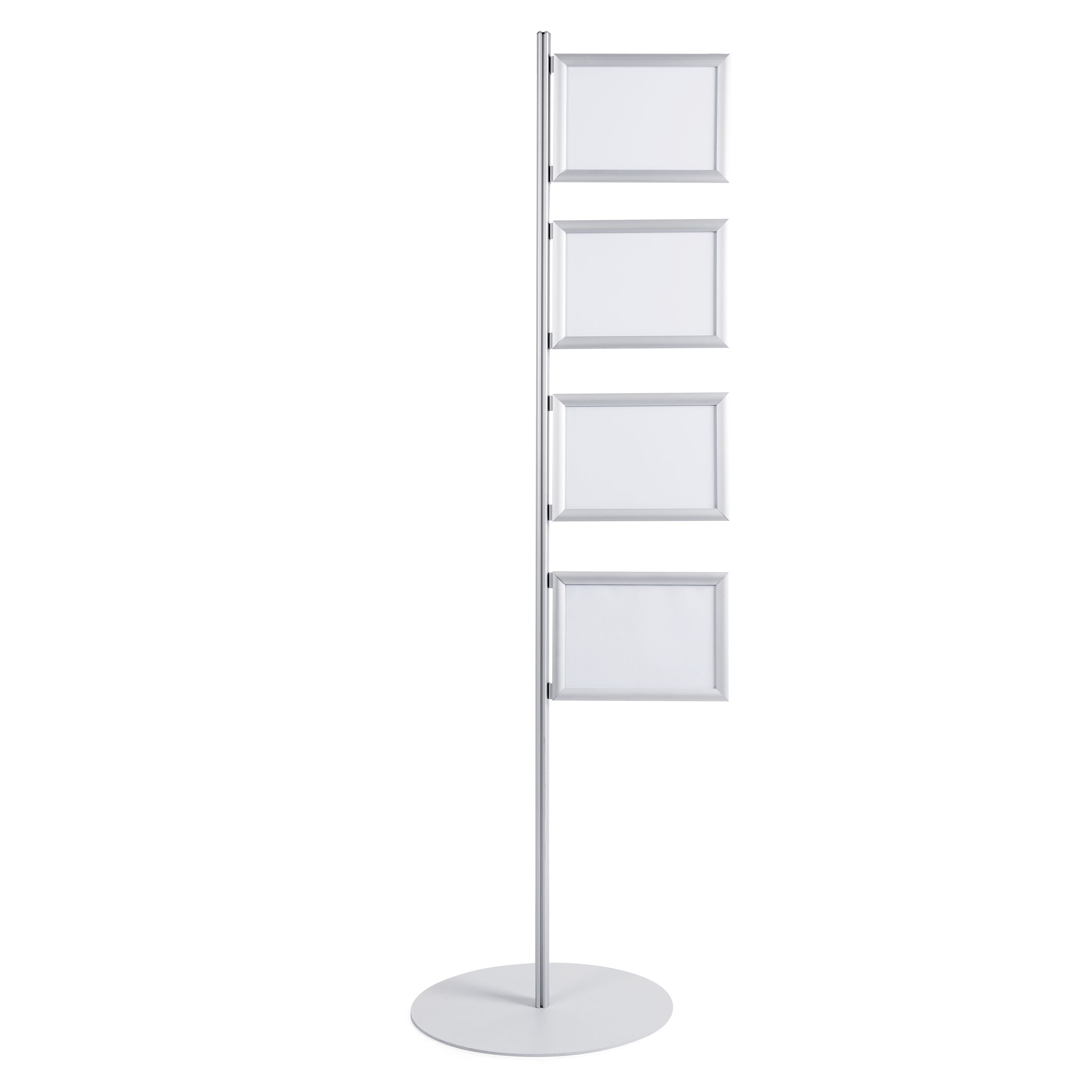 Bi-office Snap Display Post Aluminium Structure A4 – (Pack of 4)