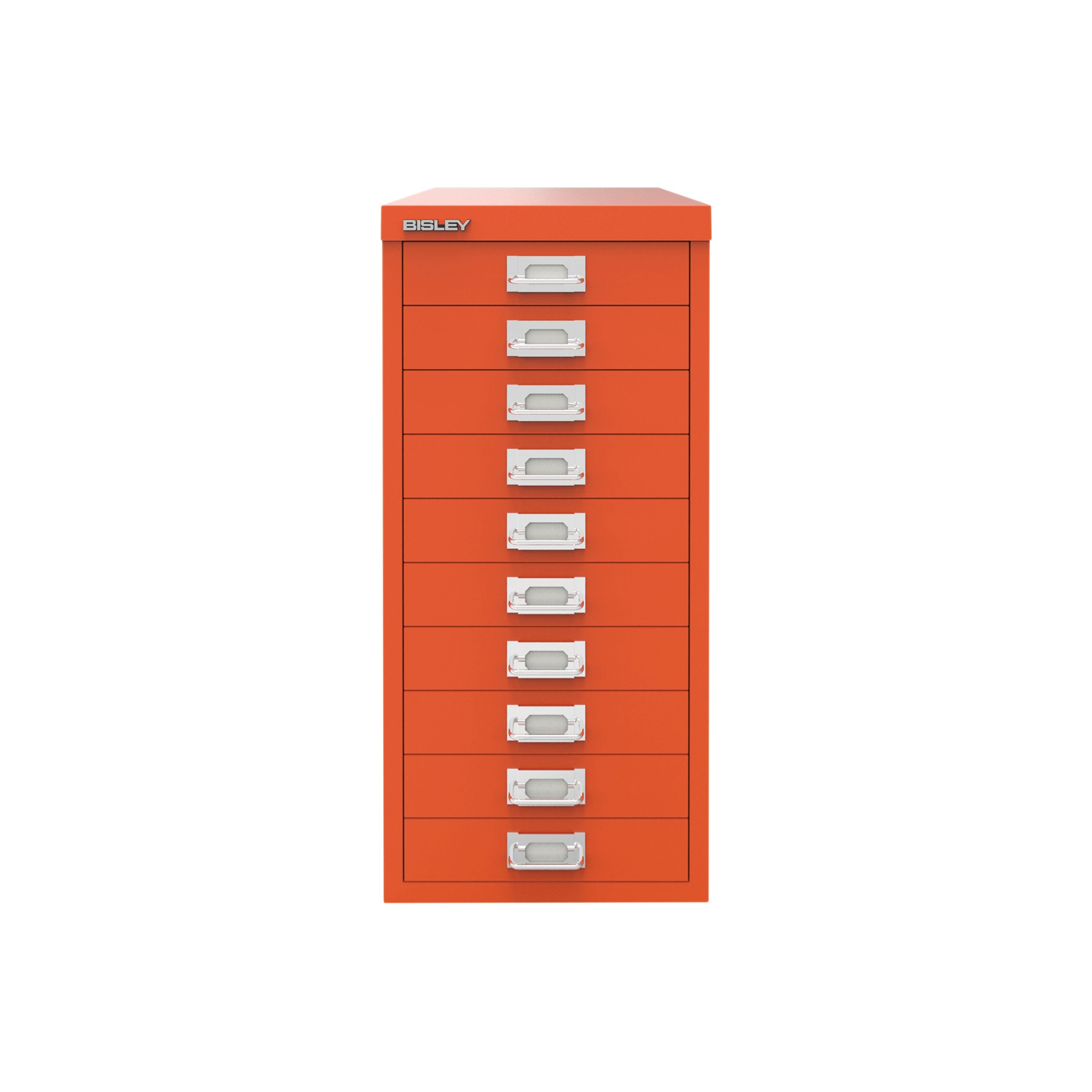 Bisley 10 Multidrawer Cabinet 279x380x590mm Mandarin By78746