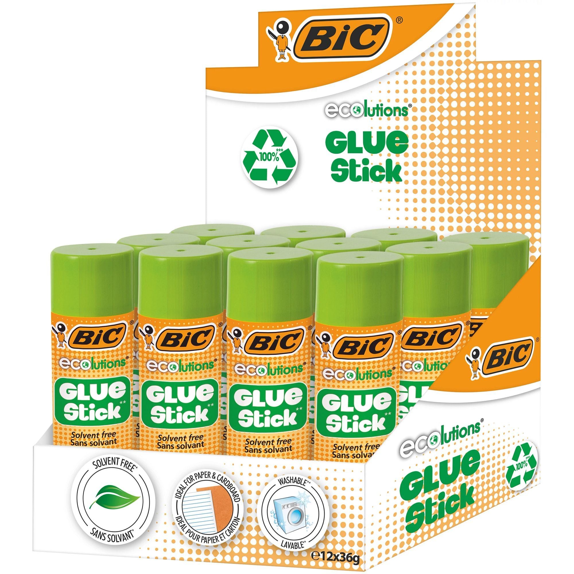 Bic Glue Stick Ecolutions 36g - (Pack of 240)