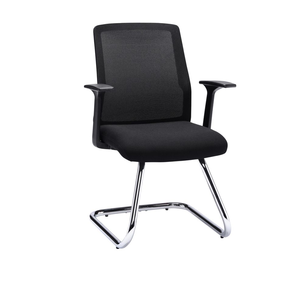 First Jemini Denali Visitor Chair 600x580x890mm Black Kf70061