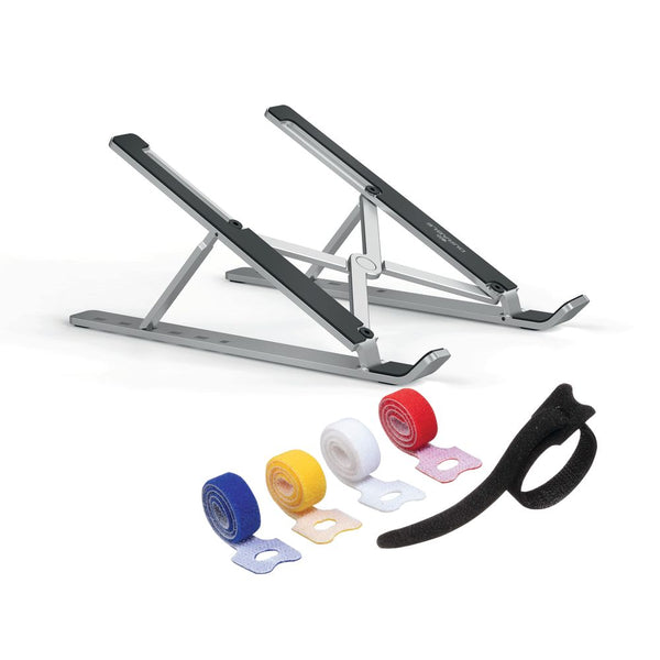 Durable Premium Foldable Laptop Stand Rise Foc Cable Ties