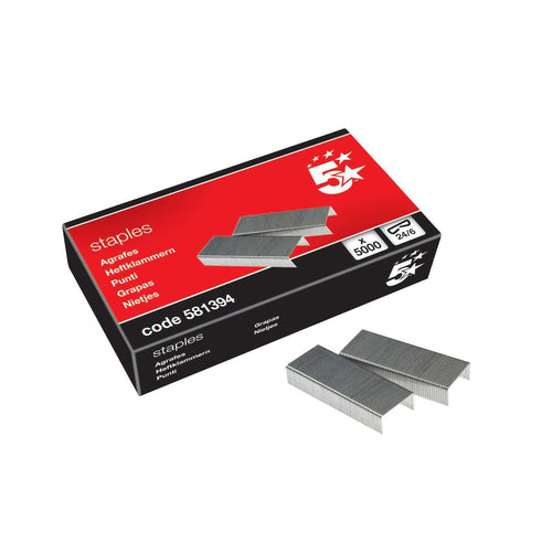 5 Star Office Staples 246 – (Pack of 5000)