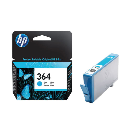 Hewlett Packard Hp 364 Original Ink Cartridge 3-ml Cyan Cb318ee