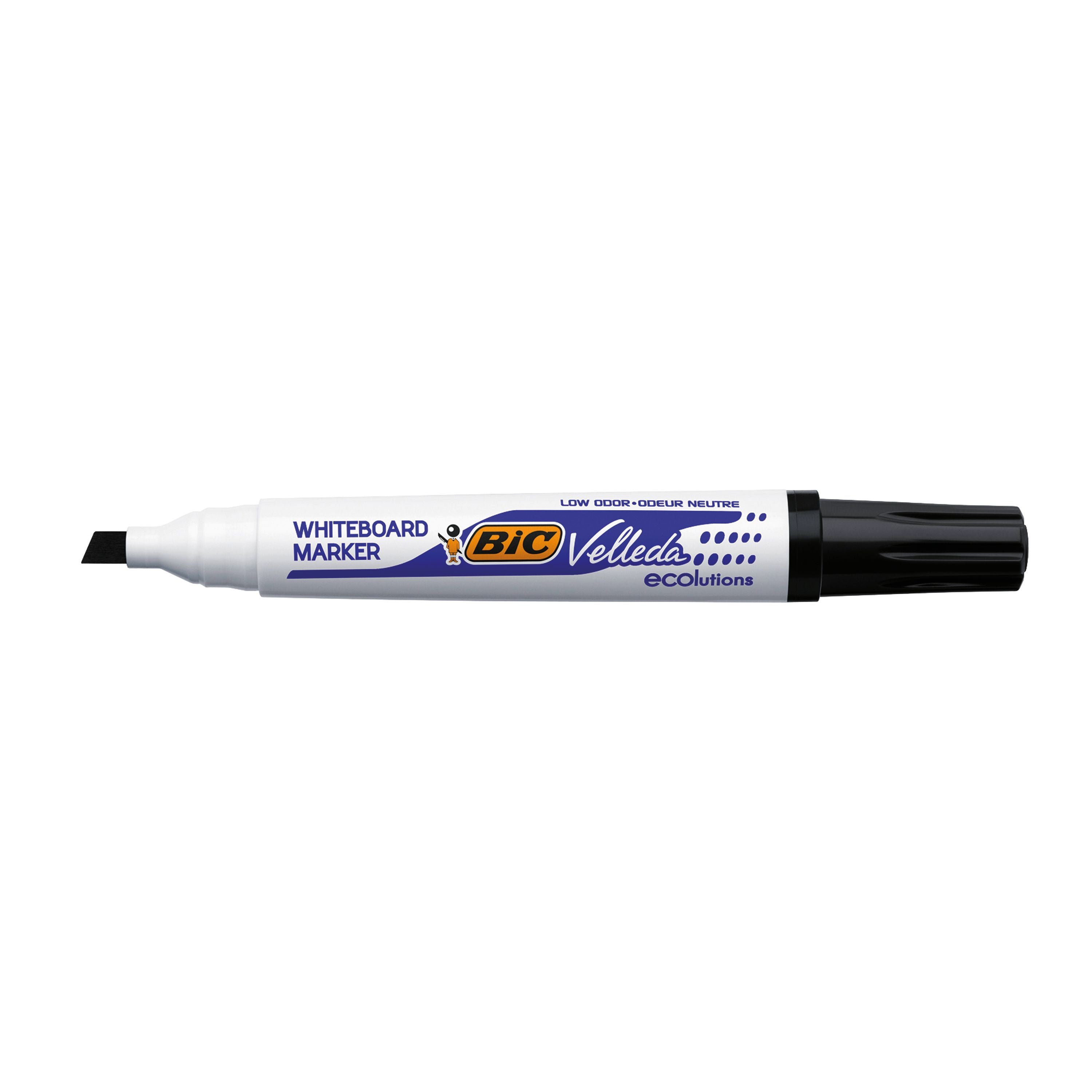 Bic Velleda 1751 Drywipe Marker Black – (Pack of 12)