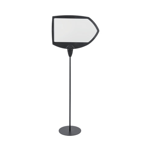 Bi-office Black Arrow Floor Sign Magnetic Drywipe Surface Sig01010101